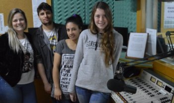 Equipe da Rádio Udesc FM Lages