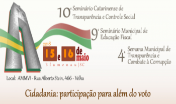 10º Seminário Catarinense de Transparência e Controle Social