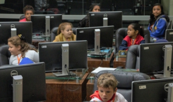 Oficina do Esag Kids na Câmara de Florianópolis