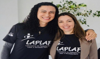 Professoras Alcyane e Adriana, coordenadoras do Laplaf