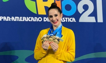Beatriz Linhares competirá no Japão com seleção nacional de ginástica rítmica