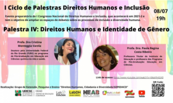 Palestra é evento preparatório para Congresso Nacional  de Direitos Humanos e Inclusão