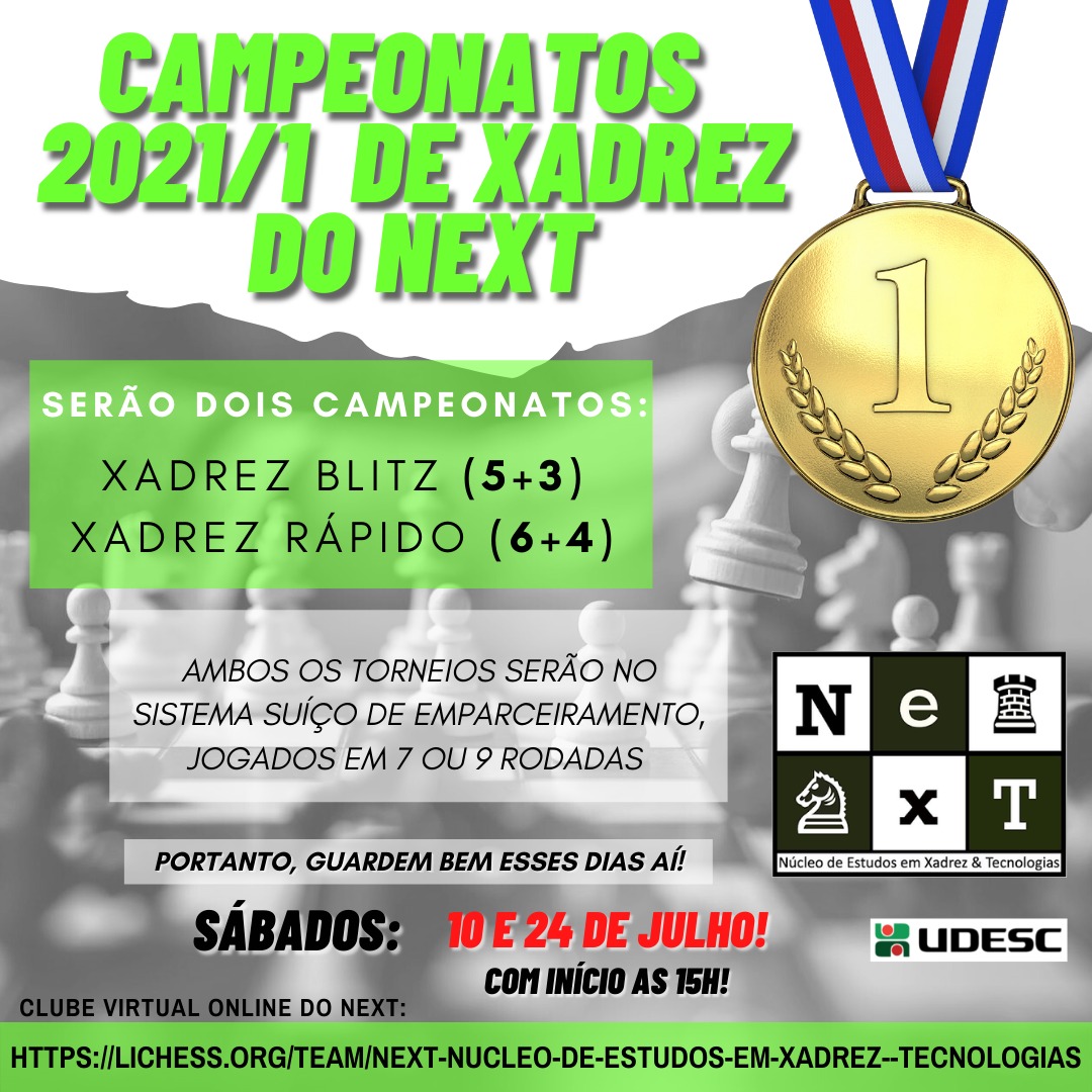 Notícia - Núcleo de Xadrez da Udesc Joinville realiza campeonatos
