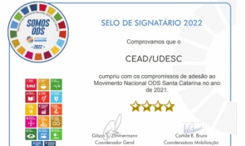 Udesc Cead atua em favor dos Objetivos de Desenvolvimento Sustentável