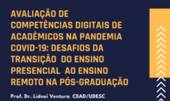 Evento online apresenta pesquisa feita em estágio
	pós-doutoral em Portugal - Arte: Divulgação 