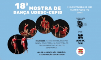Mostra de Dança deste ano integra a programação pelo
	cinquentenário da Udesc Cefid - Arte: Divulgação