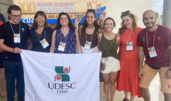 Comitiva da Udesc Cefid apresentou seis estudos feitos por três grupos de pesquisa