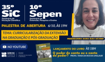 Pesquisadora falará sobre curricularização da extensão na graduação e pós -