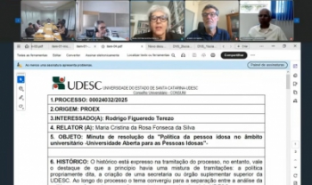Conselho aprovou Política da Pessoa Idosa na Udesc, entre outras pautas