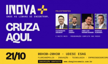 Secretários de estado e empreendedores catarinenses
	serão palestrantes em evento gratuito. Arte: Divulg.