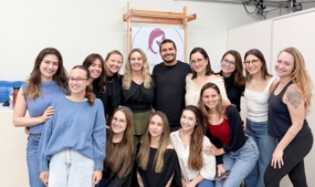 Equipe do programa de extensão MaternAção teve
	visita do fisioterapeuta Alexandre Delgado - Foto: Div.