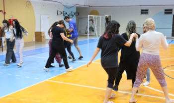 Biodanza: momento de leveza no Fórum da Extensão.